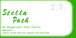 stella poth business card